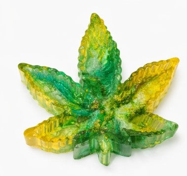 maple leaf shaped resin ashtray